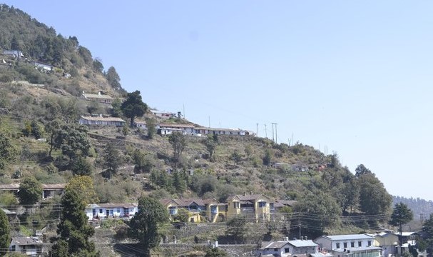 The Hill town of Nainital, India