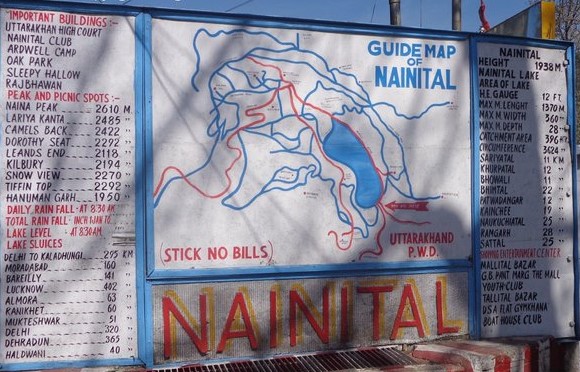 Location Map of Nainital India